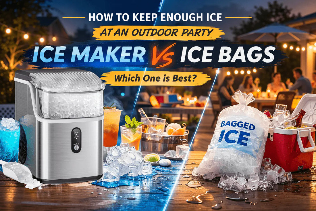 How to Keep Enough Ice at an Outdoor Party: Ice Maker vs Ice Bags
