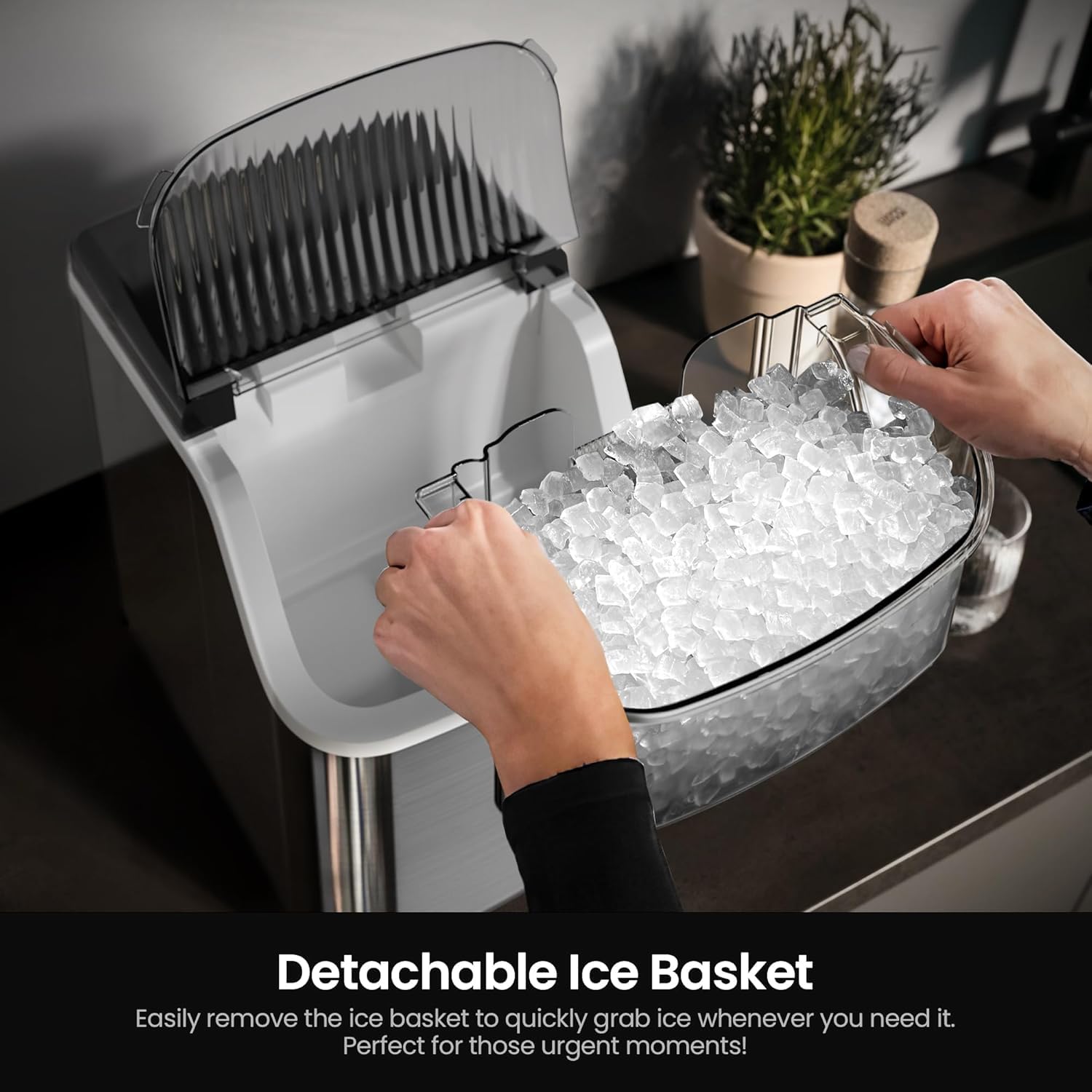 Kismile Nugget Countertop Ice Maker Z5815NB