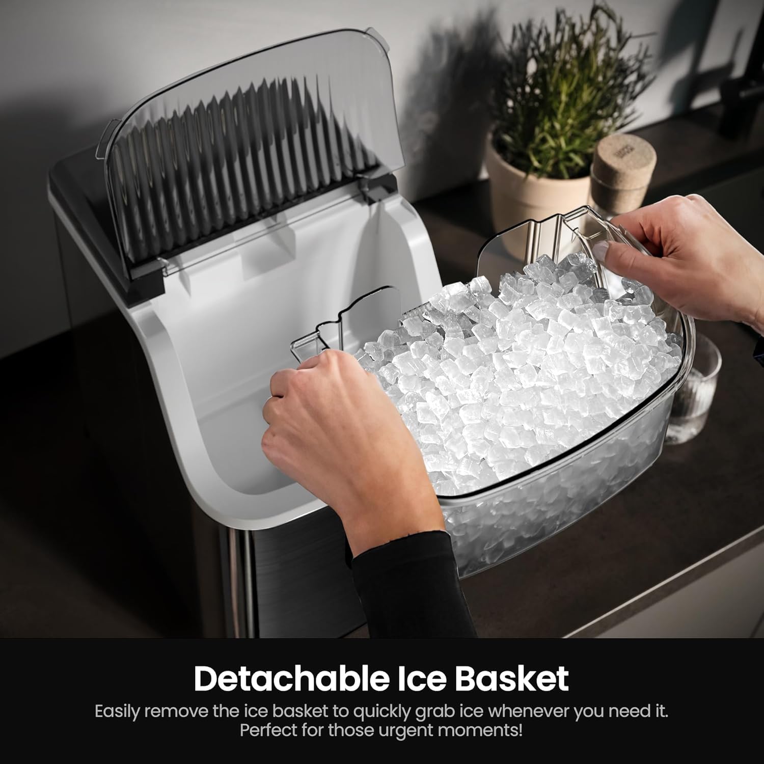 Kismile Nugget Countertop Ice Maker Z5815NB